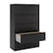 Hirsh 42" W 5 Drawer Lateral File Cabinet, Black, A4/Legal/Letter 17649 - alternate 4
