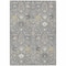 Homeroots 5' X 8' Gray Gold And Ivory Oriental Washable Indoor Outdoor Area Rug 598047 - alternate 5