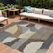 Homeroots 8' X 10' Brown Taupe And Wheat Geometric Washable Indoor Outdoor Area Rug 616721 - alternate 1
