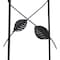 Best Garden 60'' Black Metal Leaf Obelisk 754477 - alternate 2