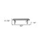 Homeroots 63in Gray and Black Concrete Dining Bench 473175 - alternate 4