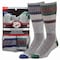 Railroad Sock Mens Crew Socks, 5% Merino Wool, 40% Acrylic, 13% Stretch Nylon, 2% Elastic, 6-12 M, 6 PK 2846 - alternate 1