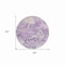 Homeroots 8' Lavender And Lilac Round Abstract Washable Indoor Outdoor Area Rug 609572 - alternate 4