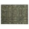Homeroots 2' X 3' Moss Green and Gray Floral Washable Non Skid Indoor Outdoor Area Rug 564374 - alternate 5