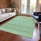 Homeroots 8' X 10' Artichoke Green And Beige Trellis Washable Indoor Outdoor Area Rug 616481 - alternate 6