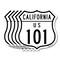 Signmission California Route Marker Shield Sign Us 1, 12 inch X 12 inch, Aluminum Metal Sign, 5PK SHI-A-5Pack-12-370 - alternate 1