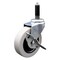 Service Caster 3 Inch Thermoplastic Rubber Wheel 7/8 Inch Expanding Stem Caster with Brake SCC-EX05S310-TPRS-SLB-78 - alternate 1