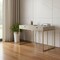 Homeroots 45" Cream and Gold Wood and Stainless Steel Writing Desk With Two Drawers 543811 - alternate 4