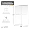 Anzzi 76in x 44-48 in. Frameless Sliding Shower Door in Polished Chrome , 3/8in Tempered Clear Glass SD-AZ21-01CH - alternate 4