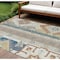 Homeroots 9' X 12' Ivory Blue And Brown Aztec Washable Indoor Outdoor Area Rug 598470 - alternate 1