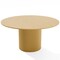 Homeroots 60" Brown Solid Wood Pedestal Base Round Top Dining Table 720978 - alternate 1