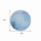 Homeroots 8' Blue Round Geometric Washable Indoor Outdoor Area Rug 608090 - alternate 2