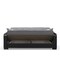 Homeroots 87" Gray And Black Microfiber Convertible Futon Sleeper Sofa And Toss Pillows With Storage 607099 - alternate 6