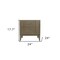 Homeroots Mid Century Dark Brown and White Faux Marble with Two Drawers 473037 - alternate 2