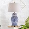 Jonathan Y Ellis 29.5 in. Ceramic LED Table Lamp, Blue/White JYL3008A - alternate 3