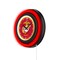 Holland Bar Stool United States Marine Corps Red/Yellow 15 Double Neon Wall Clock Clk15BK - alternate 4