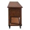 Homeroots 58in Rustic Brown Rolling Kitchen Cart With Storage 285819 - alternate 6