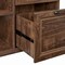 Homeroots 43" Walnut Distressed Wood Three Drawers Filing Cabinet 568320 - alternate 6