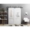 Sartodoors Sliding Closet Barn Bypass Doors 36 x 80in, White Silk W/ Frosted Glass, Sturdy 6.6ft Rails LUCIA8822BBB-WS-36 - alternate 1