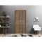 Sartodoors Sliding Closet Bi-fold Doors, Planum 0014 Walnut and Aluminum Strips, Sturdy Tracks Moldings Trims PLANUM0014BF-WLN-56 - alternate 1