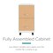 Space Solutions 14.25 in W 2 Drawer Mobile File Cabinet, Pearl White / Platinum Oak 25854 - alternate 8