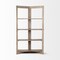 Homeroots 72" Brown Solid Wood and Wood Four Tier Bookcase 380596 - alternate 5