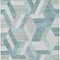 Homeroots 8' X 10' Teal Blue Geometric Washable Indoor Outdoor Area Rug 608073 - alternate 5