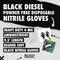 The Black Diesel Disposable Gloves, Black Diesel, Heavy Duty Nitrile, 4 mil, Black, M, 100 PK 70000-M - alternate 3