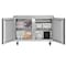 Koolmore 48 in. Two-Door Commercial Undercounter Freezer in Stainless Steel with Casters, KM-UCF-2DSS KM-UCF-2DSS - alternate 4