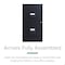 Space Solutions 14.25 in W 2 Drawer Premier Vertical File Cabinet, Black 21644 - alternate 5