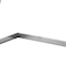 Homeroots 47" White and Silver Wood and Stainless Steel Sled Writing Desk 543754 - alternate 3