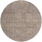 Homeroots 8' Brown Round Geometric Washable Indoor Outdoor Area Rug 607484 - alternate 5