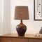 Jonathan Y Eben 23" Rustic Farmhouse Resin/Metal Gourd LED Table Lamp w/Paper Rope Shade, Dark Brown Wood Finish JYL9200B - alternate 6