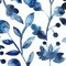 Homeroots Set Of Four Indigo Ornament I Gold Framed Print Wall Art, 4PK 416775 - alternate 3