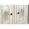 Homeroots 118" White Distressed Solid Wood Carved Floral Six Drawer Sideboard with Six Doors 642288 - alternate 5