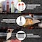 Home-Complete Griddle Accessories 28PC Grill Set w/ Stainless Steel Spatulas, Tongs, Cleaner, Dome & Carry Bag KIT-OUT2 - alternate 6