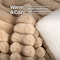 Lavish Home Faux Fur Throw Blanket 60x70-Inch Twin Blanket for Couch, Bed, or Chair Soft Throw with Plush, Taupe 66-THROW057-T - alternate 5