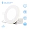 Infibrite 4 In Slim Recessed LED Downlight with Night Light 5CCT Selectable White 9 Watt 750LM Triac Dimmable IB-001-28-9W-WH - alternate 3
