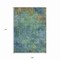 Homeroots 9' X 12' Blue Abstract Washable Indoor Outdoor Area Rug 608769 - alternate 4