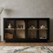Homeroots 59in Black Wood Accent Cabinet With Four Doors 716316 - alternate 5