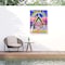 Trademark Fine Art Outdoor Canvas Art Jess Stempel Happy & Cozy Wall Art for Patios, or Gardens GRL01810-OC2432WR - alternate 1