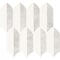 Daltile Eclessia Marble Natural Stone Feather Mosaic Polished, 10.10 SQFT Per Carton, 10PK DA62FEATHERMSPL - alternate 5