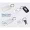 Easy 2 Buy Usa Premium Key Tag 3in Slip-Slot Plastic Heavy Duty Clear Crystal Label Ring Included, 50PK 208.7 - alternate 4