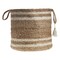 Homeroots 17" Tan Jute Basket 704881 - alternate 1