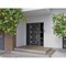 Vdomdoors Front Exterior Prehung Steel Door Ronex0131 Black Enamel 2 Sidelight Exterior Windows Sidelites RONEX0131EXD-BLK-W16+36+16 X H80-LH-I - alternate 3