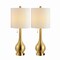 Jonathan Y Tyler 24" Modern Classic Gourd Iron LED Table Lamp w/Pull-Chain w/Dual USB Charging Port, Brass, 2PK JYL1127C-SET2 - alternate 5