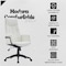 Leisuremod Infini High Back PU Leather Swivel Desk Chair, Padded Armrests, Iron Base IO47WL - alternate 10