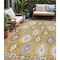 Homeroots 5' X 8' Gold Ivory And Taupe Southwestern Washable Indoor Outdoor Area Rug 615129 - alternate 1