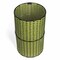 Happimess Cecil Modern 4.13-Gallon Faux Wicker Cylinder Waste Basket, Pear Green/Black HPM1100A - alternate 4