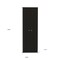 Homeroots 71in Black Wood Pantry Or Storage Closet 477671 - alternate 3